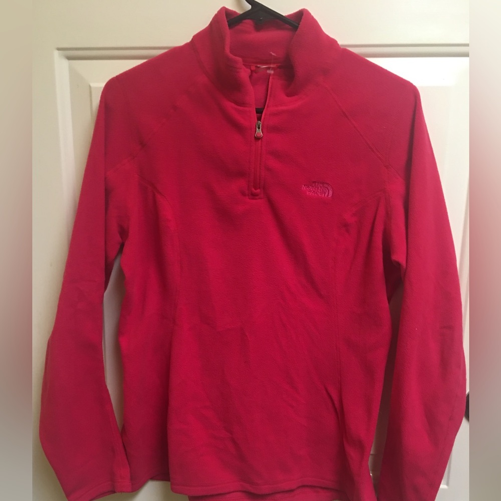 North face jacket hot pink size small